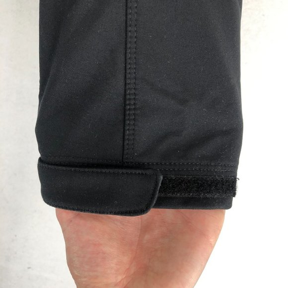 Eddie Bauer Black Softshell Jacket Men's Size Small Fleece Lined Full Zip - Picture 3 of 10